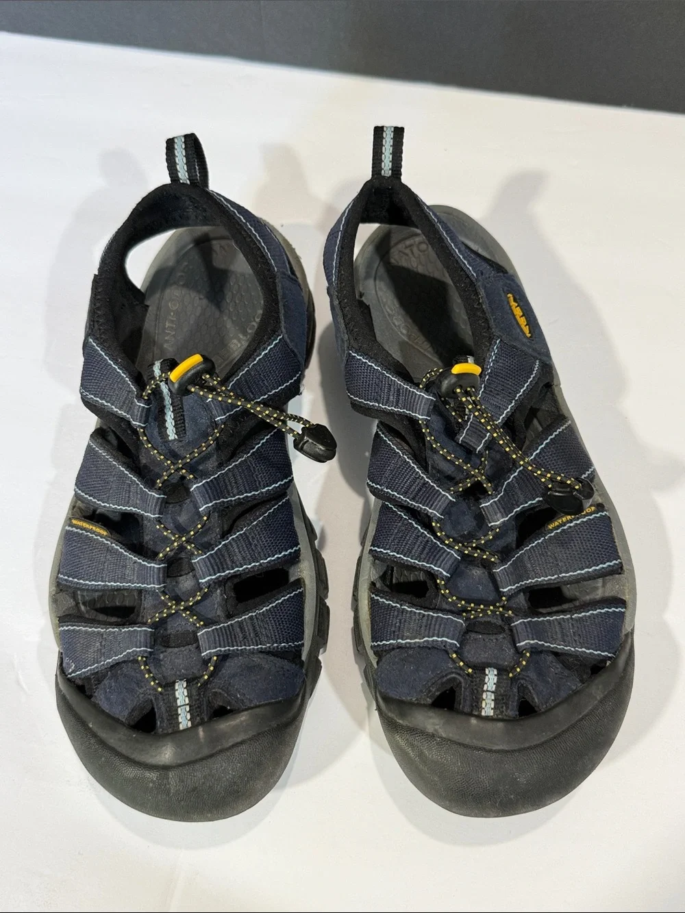 Keen Men’s Blue and Gray Closed-Toe Sport Sandals